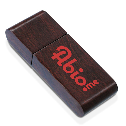Nachhaltiger USB-Stick aus Rosenholz - Topgiving